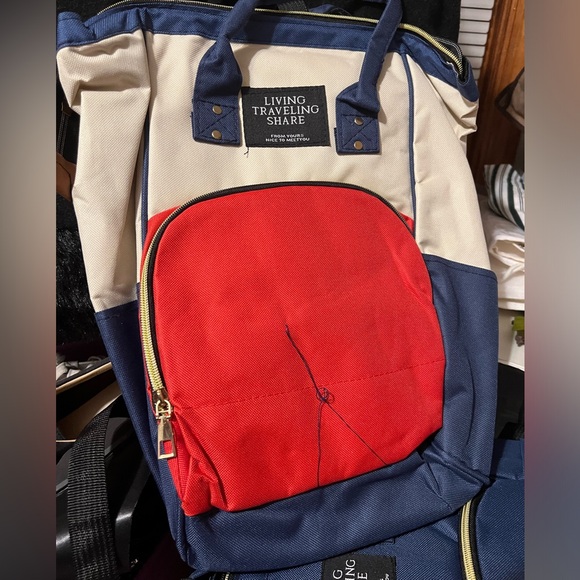 Mother and Baby Backpack Anti-Theft Backpack (Color : Red with White) NEW! - Picture 8 of 9